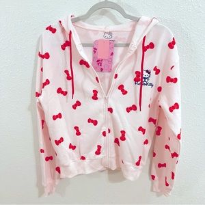 Hello kitty womens zip up hoodie